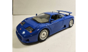 модель 1/18 Bugatti 110EB 1991 Burago Italy металл 1:18 синий, масштабная модель, BBurago