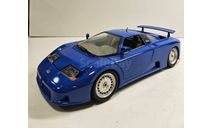 модель 1/18 Bugatti 110EB 1991 Burago Italy металл 1:18 синий, масштабная модель, BBurago