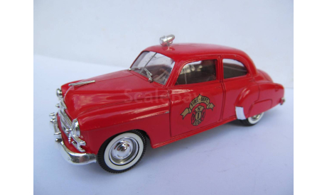 модель 1/43 пожарный Chevrolet 1950 Fire Dept №1 Solido France металл 1:43 пожарная, масштабная модель