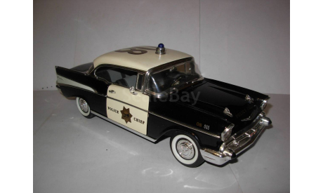модель 1/18 полицейский Chevrolet Bel Air 1957 Police Yatming металл BelAir  1:18 Полиция, масштабная модель, Yat Ming, scale18