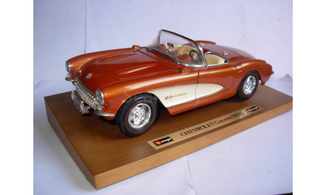 модель 1/18 Chevrolet Corvette 1957 Burago Italy металл 1:18, масштабная модель, scale18, BBurago