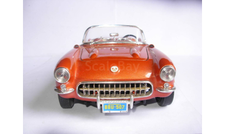 модель 1/18 Chevrolet Corvette 1957 Burago Italy металл 1:18, масштабная модель, scale18, BBurago