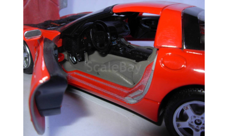 модель  1/24 Chevrolet Corvette C5 1987 Burago Italy металл 1:24, масштабная модель, scale24, BBurago