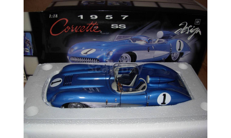 модель 1/18 Chevrolet Corvette SS спорт-прототип 1957 Корвет Autoart металл 1:18, масштабная модель