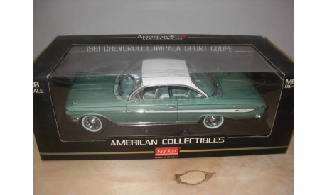 модель 1/18 Chevrolet Impala 1961 Sport Coupe Sun Star металл 1:18, масштабная модель, scale18, Sunstar