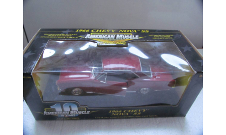 модель 1/18 Chevrolet NOVA 1966 SS ERTL металл, масштабная модель, scale18
