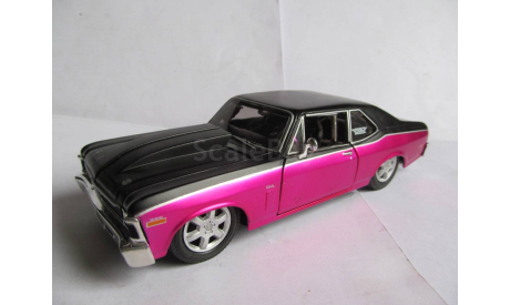 модель 1/24 Chevrolet Nova SS 1970 Hot Rod Maisto металл 1:24, масштабная модель, scale24