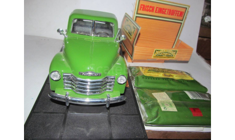 металл модель 1/18 Chevrolet Pick Up Golden Virginia 1953 Mira Spain + 2 tobacco England 1:18 пикап, масштабная модель, scale18