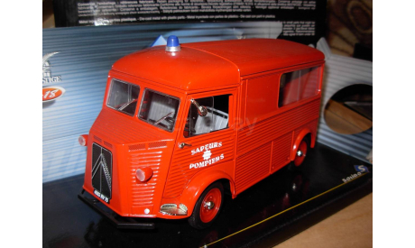 модель пожарная 1/18 Citroen H Solido металл 1:18 пожарный фургон, масштабная модель, Citroën