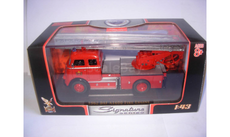 модель 1/43 пожарная лестница DAF A1600 Fire Engine 1962 Yatming Signature Series металл пожарный 1:43, масштабная модель, scale43, Yatming/ American Mint