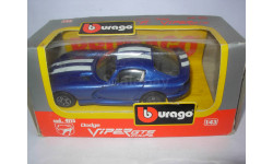 модель 1/43 Dodge Viper GTS Coupe Burago Italy металл 1:43