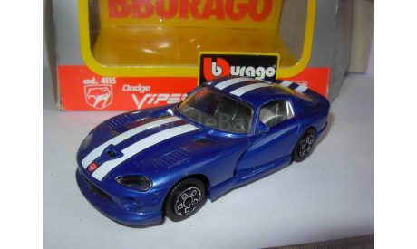 модель 1/43 Dodge Viper GTS Coupe Burago Italy металл 1:43, масштабная модель, scale43, BBurago