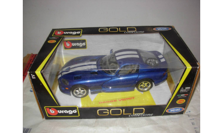 модель 1/18 Dodge Viper SRT10 Burago Italy металл 1:18, масштабная модель, BBurago, scale18