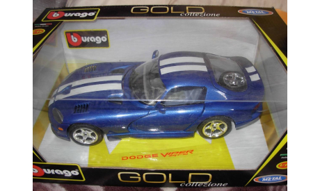 модель 1/18 Dodge Viper SRT10 Burago металл 1:18, масштабная модель, scale18, BBurago