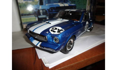 модель 1/18 Ford Mustang Shelby GT350 1966 #27 Camee Edelbrock Exact Detail / Lane Collectibles металл, масштабная модель, 1:18