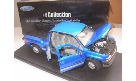 1/18 модель Chevrolet Silverado Extended Cab Sportside Box Welly металл 1:18, масштабная модель, scale18