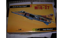 1/48 сборная модель самолёта МиГ-27 Ирак/Егитет ’Буря в пустыне’ Hobby Craft пластик