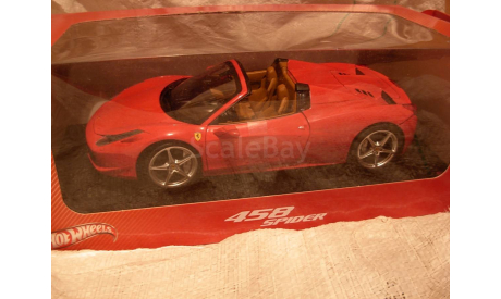 модель 1/18 Ferrari 458 Spider Mattel/Hot Wheels металл 1:18, масштабная модель, scale18, Mattel Hot Wheels