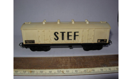 железнодорожный грузовой вагон STEF 1/87 H0/HO 16,5mm Германия пластик 1:87, железнодорожная модель, scale0
