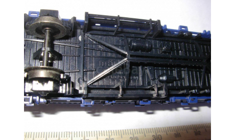 железнодорожный вагон - платформа синяя 1/87 H0/HO 16,5mm Märklin Германия пластик 1:87, железнодорожная модель, scale0