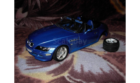 модель 1/18 BMW M3 Z3 Roadster Burago металл 1:18, масштабная модель