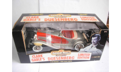 модель 1/18 Duesenberg SJ Roadster 1935 Clark Gable  ERTL Limited металл 1:18