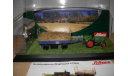 модель 1/43 трактор Fendt Farmer II 2 с прицепом и фигурками Schuco металл 1:43, масштабная модель, Fendt Dieselross, scale43