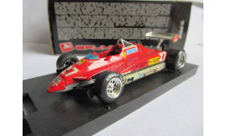 модель 1/43 Формула 1 F1 Ferrari 126C24 1982 #27 Gilles Villeneuve 2nd GP San Marino Brumm Italy металл 1:43