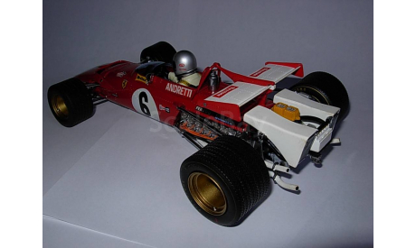 гоночная модель формула-1 F1 1/18 Ferrari 312B 1971 #6 M.Andretti Exoto металл, масштабная модель, 1:18