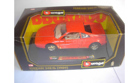 модель 1/24 Ferrari 348 TB 1989 Burago металл 1:24 348TB, масштабная модель, BBurago