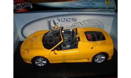модель 1/18 Ferrari 360 Spider Mattel/Hot Wheels металл, масштабная модель, 1:18