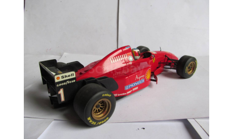 модель F1 Формула 1 1/18 Ferrari 412T2 Tests 1996 #1 M.Schumacher/Шумахер Minichamps металл 1:18  Pull Back, масштабная модель, scale18