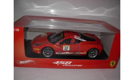 модель 1/18 Ferrari 458 Challenge 2011 Mattel/Hot Wheels металл 1:18, масштабная модель, scale18, Mattel Hot Wheels