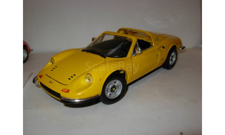 модель 1/18 Ferrari Dino 246GTS Mattel/Hot Wheels металл 1:18, масштабная модель, Mattel Hot Wheels, scale18