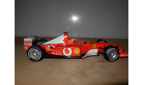 модель F1 Формула 1 1/24 Ferrari F2002 2002 #1 M.Schumacher/Шумахер Mattel/Hot Wheels металл 1:24, масштабная модель, scale24, Mattel Hot Wheels