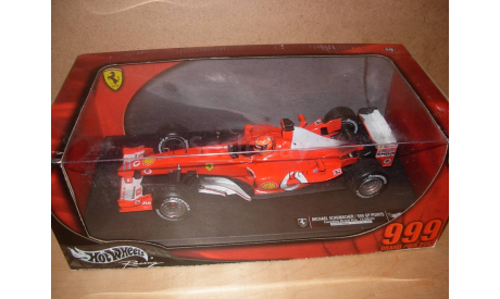модель F1 Формула 1 1/18 Ferrari F2003 #1 M.Schumacher/Шумахер 999 GP points Grand Prix Canadien 15/6/03 Mattel/Hot Wheels металл 1:18, масштабная модель, Mattel Hot Wheels