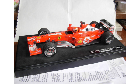 модель F1 Формулы 1 1/18 Ferrari F2003 Marlboro #1 M.Schumacher/Шумахер Mattel/Hot Wheels металл, масштабная модель, 1:18, Mattel Hot Wheels