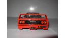 модель 1/24 Ferrari F40 1987 Burago Italy металл 1:24 красная, масштабная модель, BBurago, scale24