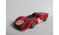 модель 1/43 Ferrari P4 #7 Le Mans Hobby Tecnica Firenze белый металл 1:43 white metal