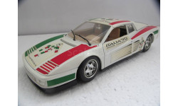 модель 1/18 Ferrari Testarossa 1984 FIFA World Cup Italia 90 1990 Burago Italy металл 1:18