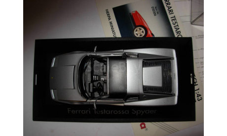 модель 1/43 Ferrari Testarossa Spyder Herpa пластик-металл 1:43, масштабная модель, scale43