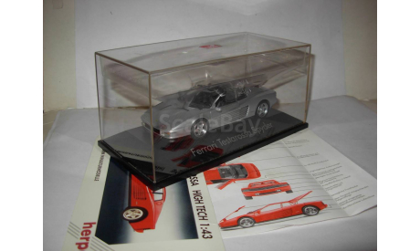 модель 1/43 Ferrari Testarossa Spyder Herpa пластик-металл 1:43, масштабная модель, scale43