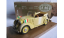 модель 1/43 военный FIAT 508C Cabriolet 1100 HP32 1937 1939 Brumm металл 1:43 military, масштабная модель, scale43