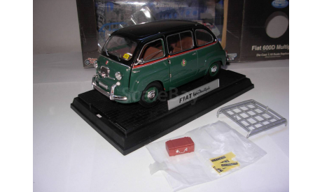 модель 1/18 Fiat 600 Multipla Taxi такси Unique Replicas 1:18, масштабная модель, scale18