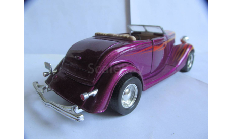 модель 1/24 FORD 1934 Cabriolet Hot Rod Street металл 1:24, масштабная модель, scale24