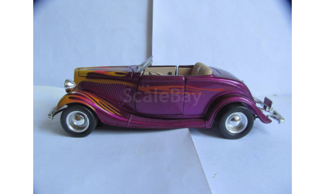 модель 1/24 FORD 1934 Cabriolet Hot Rod Street металл 1:24, масштабная модель, scale24