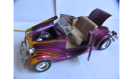 модель 1/24 FORD 1934 Cabriolet Hot Rod Street металл 1:24, масштабная модель, scale24
