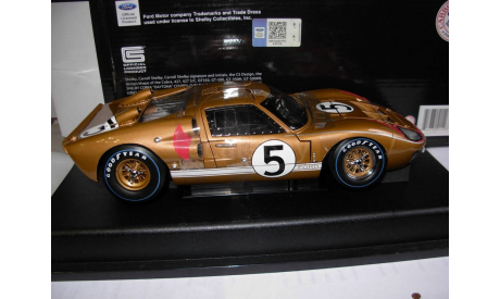 модель 1/18 гоночный Ford GT40 MK II 1966 #5 Le Mans Shelby Collectibles металл, масштабная модель, 1:18