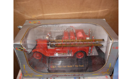 модель 1/32-1/43 пожарый Ford model T 1926 fire truck Signature Models металл пожарная 1:43- 1:32, масштабная модель, scale32