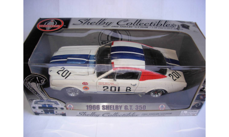 модель 1/18 Ford Mustang 1966 Shelby GT 350R #201 Walt Hane Shelby Collectibles металл 1:18, масштабная модель, scale18